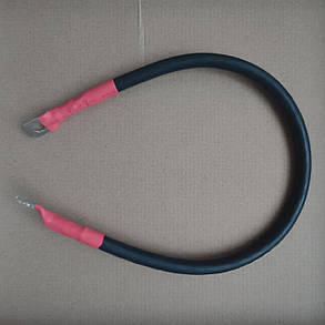 Перемичка для з'єднання АКБ 35мм2 довжина від 30см , мідний провід ПВ-3 з клемами під болт Ду М8(М10) мідно-луджені, фото 3