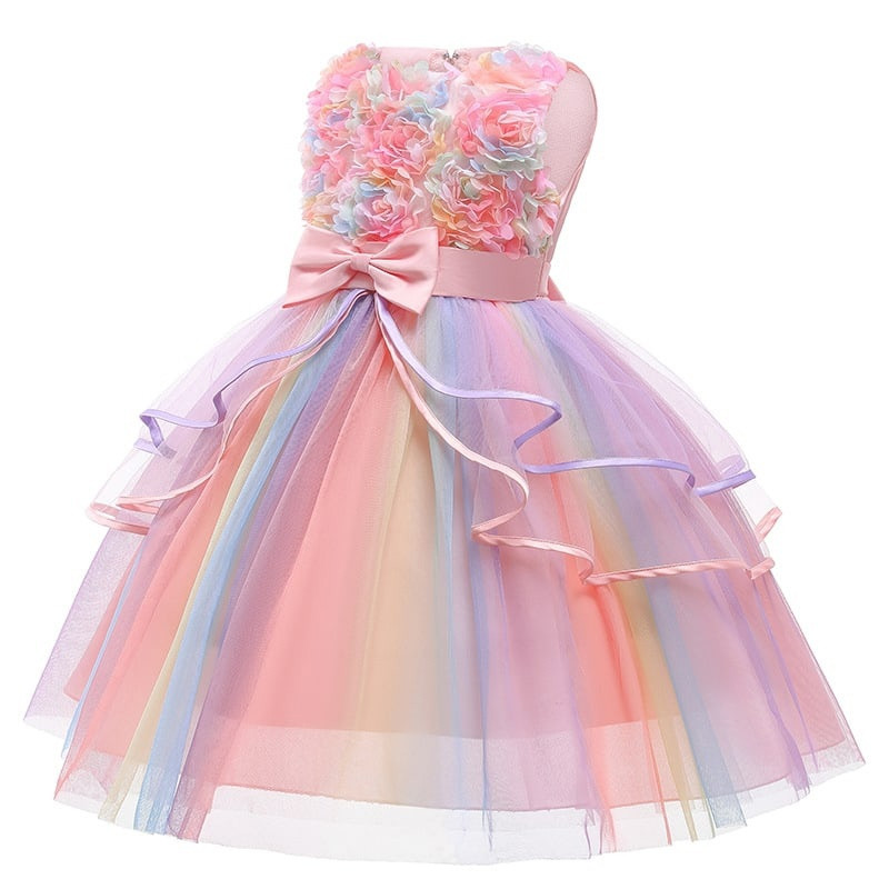 Сукня святкова різнобарвна для дівчинки 1-3 роки