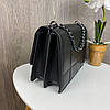 Жіноча міні сумочка клатч чорна стьобана, сумка на плече екошкіра(BRT), фото 3