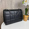 Жіноча міні сумочка клатч чорна стьобана, сумка на плече екошкіра(BRT), фото 8