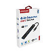 USB-С Promate LiteHub-4 3xUSB 2.0 + USB 3.0 Black (litehub-4.black), фото 7
