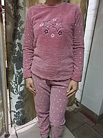 Жіноча махрова піжама розміри S M L XL