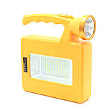 Ручний світлодіодний LED ліхтар на сонячній батареї портативний портативний ліхтарик акумуляторний Solar V19, фото 2