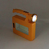 Ручний світлодіодний LED ліхтар на сонячній батареї портативний портативний ліхтарик акумуляторний Solar V19, фото 4