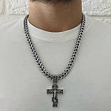 Срібний ланцюжок Кардинал із Хрестом, фото 2