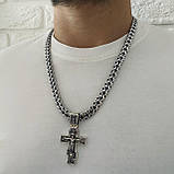 Срібний ланцюжок Кардинал із Хрестом, фото 6