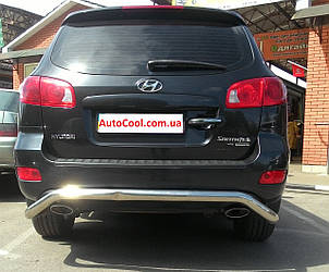 Захист заднього бампера (труба) Hyundai Santa Fe 2006-2012 г. 