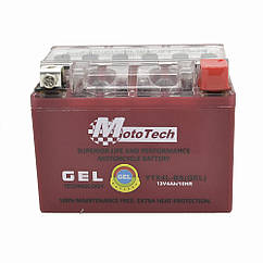 Акумулятор АКБ 4А YTX4L-BS (GEL) 12V4Ah/10HR Mototech