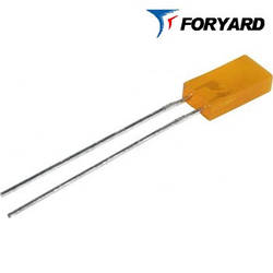 Світлодіод жовтий 5x2mm. FYL-2513 YD 10-15mсd (585nm) прямокутний, дифузний, 120 ° FORYARD
