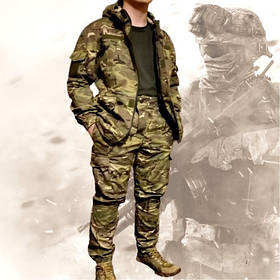 Чоловічий тактичний костюм Гірка мультикам для військових (S-4XL) армійська камуфляжна тактична форма бавовна