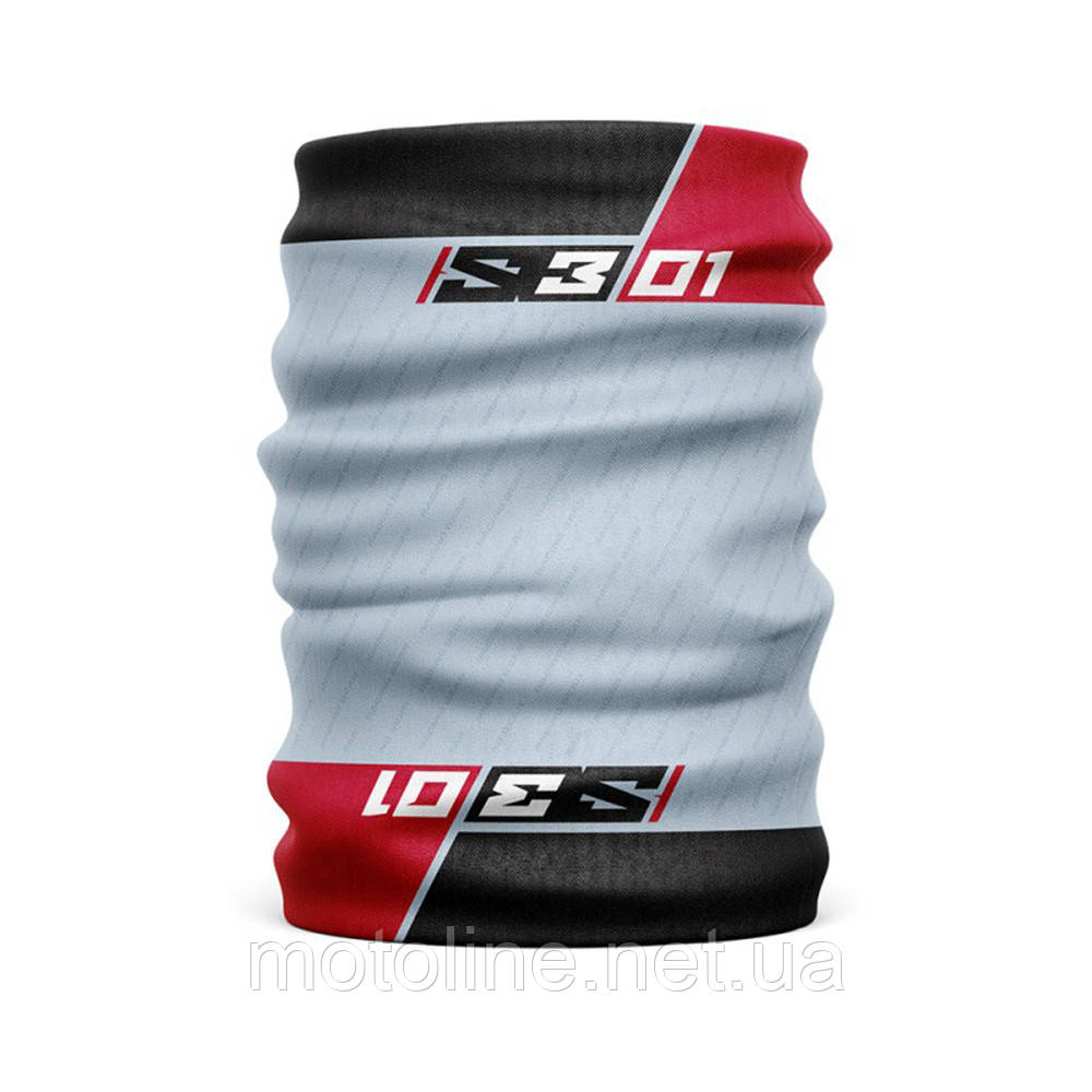 Бафф S3, сіро/чорно/червоний, фото 1
