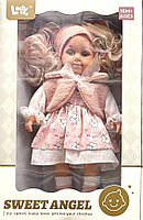 Лялька 40см, в рожевому
