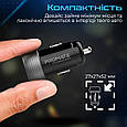 Автомобільний зарядний пристрій Promate DriveGear-20W PD USB-C + QC 3.0 USB-A Black (drivegear-20w.black), фото 8