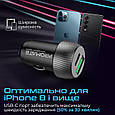 Автомобільний зарядний пристрій Promate DriveGear-20W PD USB-C + QC 3.0 USB-A Black (drivegear-20w.black), фото 5