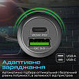 Автомобільний зарядний пристрій Promate DriveGear-20W PD USB-C + QC 3.0 USB-A Black (drivegear-20w.black), фото 6