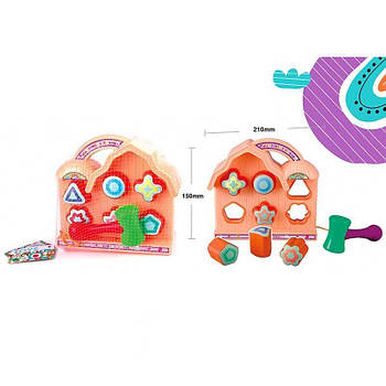 Дитяча іграшка сортер стукачка (6 форм, молоточок) 8329-3 A