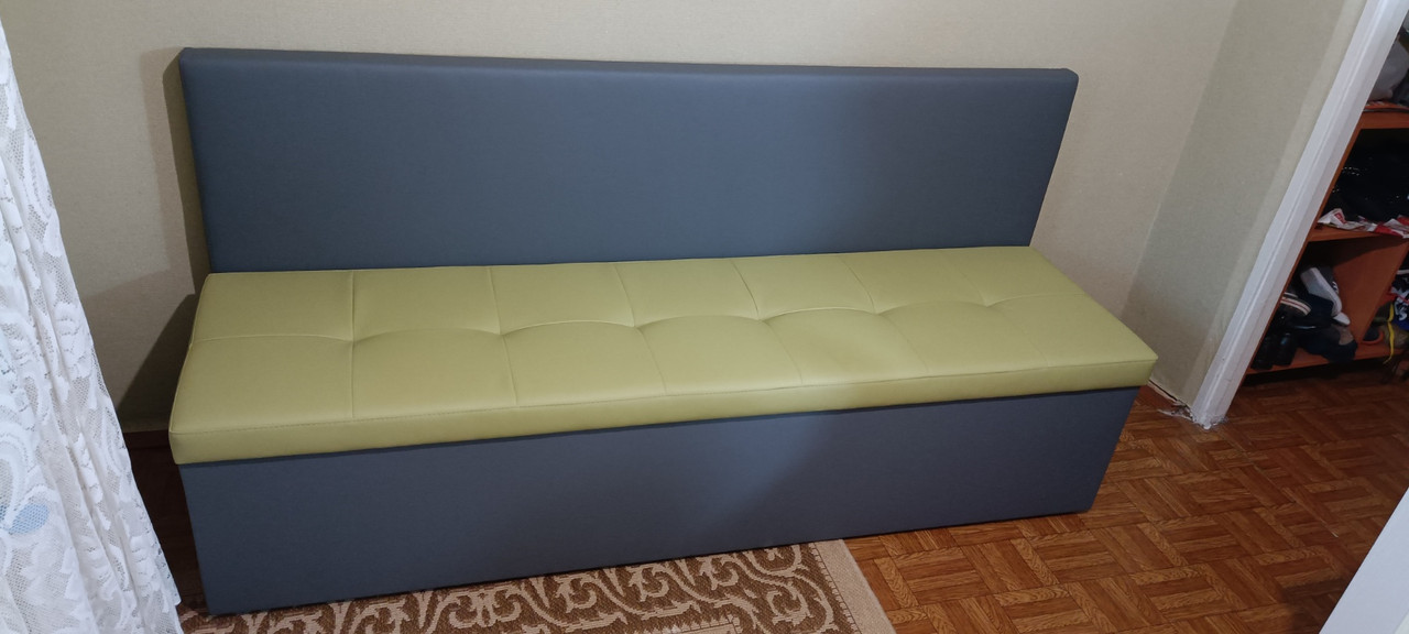 Самий вузький диван для вузької кухні, коридору з ящиком + спальним місцем 1800х450х800мм