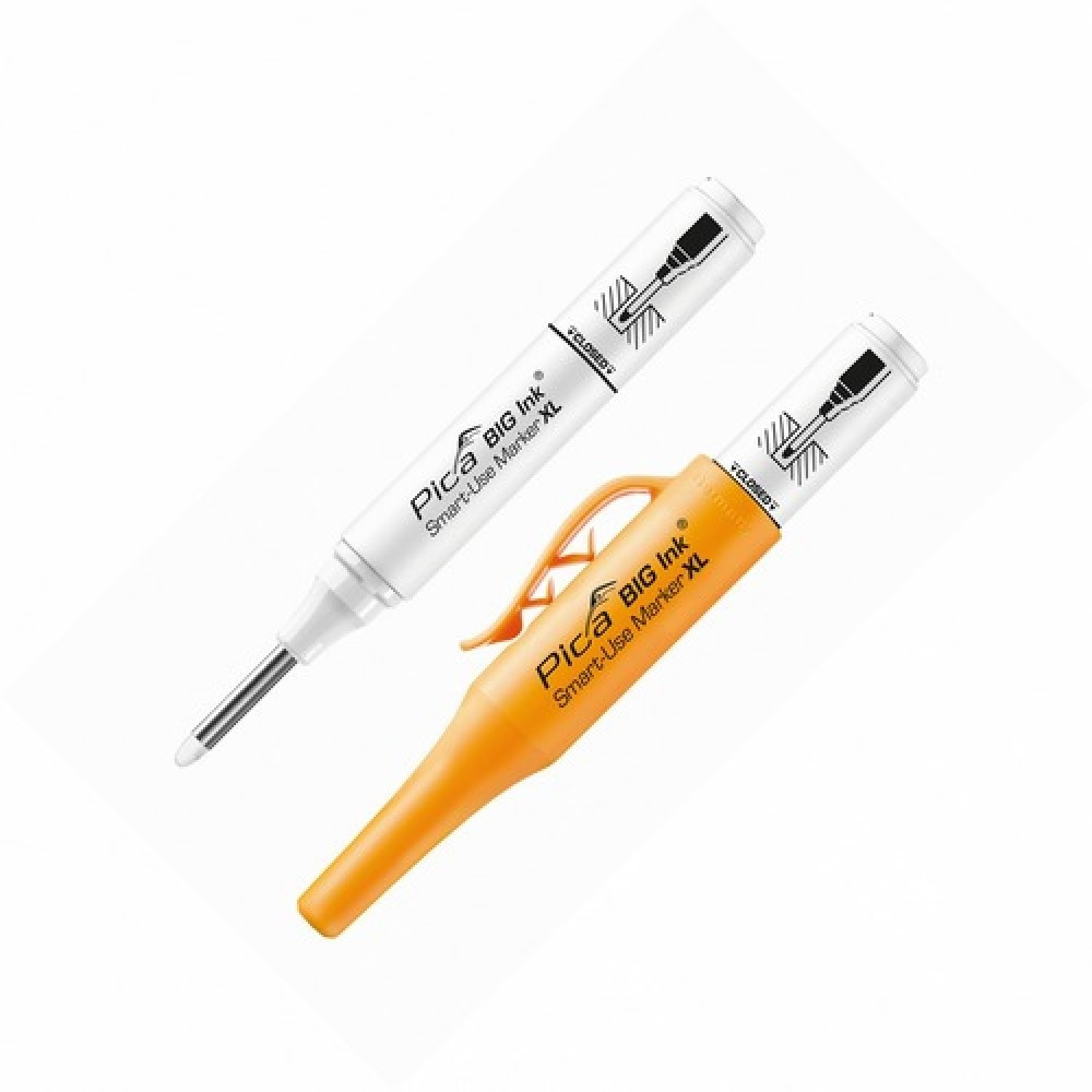 Маркер PICA (пика) BIG Ink Smart-Use Marker XL Перманентный Белый 2-4 ...