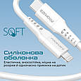 Кабель Promate PowerLink-120 USB-C to Lightning 3А 1.2 м White (powerlink-120.white), фото 5