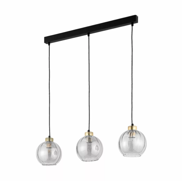 Підвіс TK-LIGHTING DEVI 250 мм 3PL-4580 3xE27 max 15 Вт, димчастий