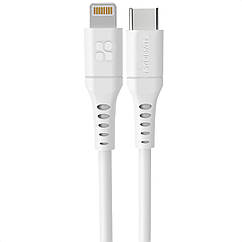 Кабель Promate PowerLink-200 USB-C to Lightning 3А 2 м White