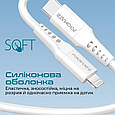 Кабель Promate PowerLink-200 USB-C to Lightning 3А 2 м White (powerlink-200.white), фото 5
