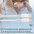 Кабель Promate PowerLink-200 USB-C to Lightning 3А 2 м White (powerlink-200.white), фото 6