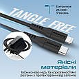 Кабель Promate PowerLink-300 USB-C to Lightning 3А 3 м Black (powerlink-300.black), фото 5