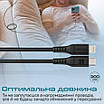 Кабель Promate PowerLink-300 USB-C to Lightning 3А 3 м Black (powerlink-300.black), фото 7
