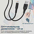 Кабель Promate PowerLink-Ai120 USB to Lightning 2.4А 1.2 м Black (powerlink-ai120.black), фото 6