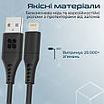 Кабель Promate PowerLink-Ai120 USB to Lightning 2.4А 1.2 м Black (powerlink-ai120.black), фото 3