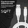 Кабель Promate PowerLink-Ai120 USB to Lightning 2.4А 1.2 м White (powerlink-ai120.white), фото 4