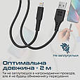 Кабель Promate PowerLink-Ai200 USB to Lightning 2.4А 2 м Black (powerlink-ai200.black), фото 6