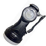 Акумуляторний ліхтар WW9980 T кемпінгова лампа на сонячній батареї ручний ліхтарик з трьома режимами освітлення, фото 6