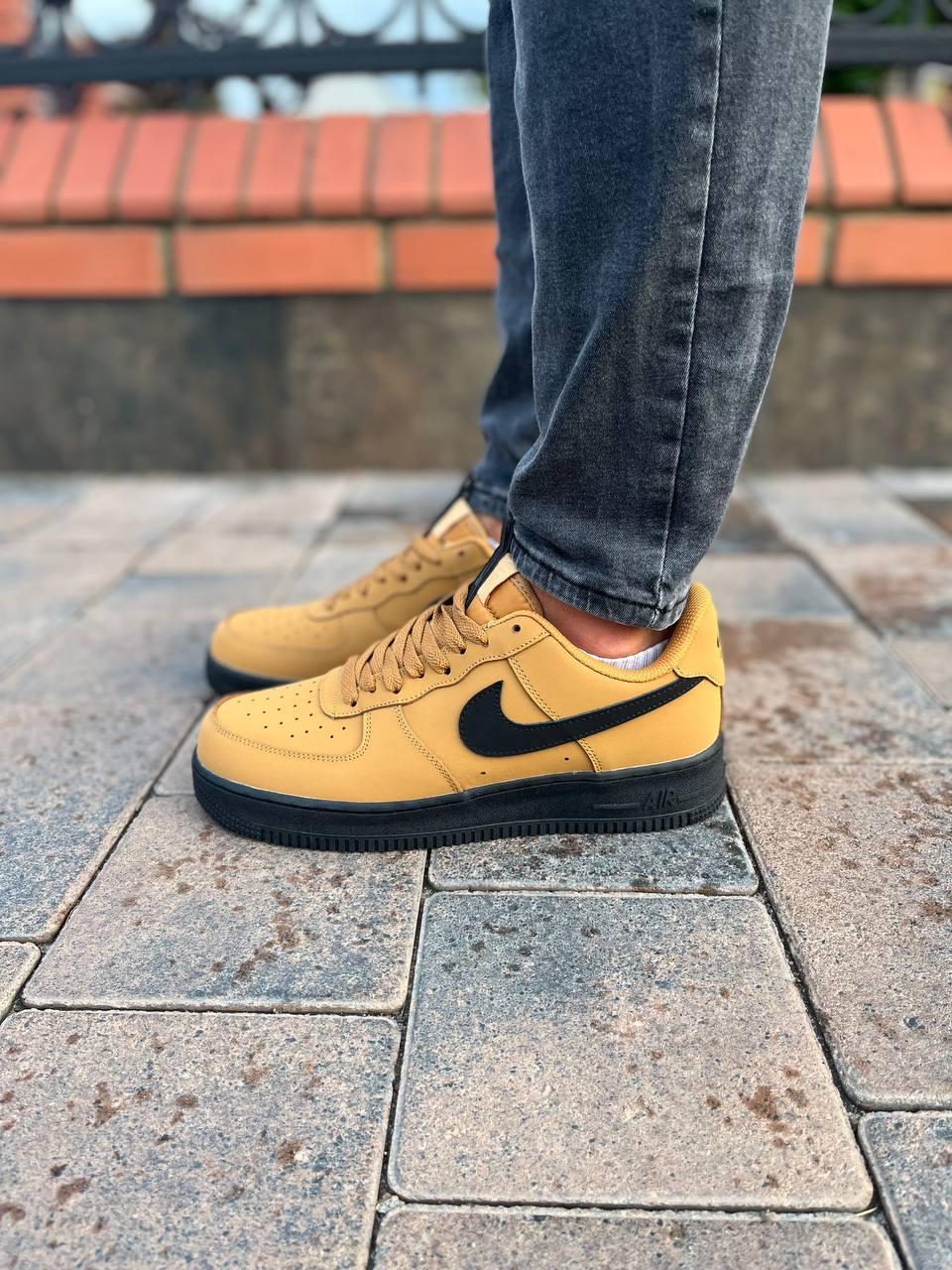 nike air force 1 07 wheat black midnight navy