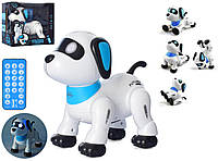 Дитячий інтерактивний собака 18 см A2906, з пультом керування, виконує команди, танцює.
