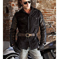 Джинсовая стильная легкая мотокурточка итальянского производителя Montecatena Tonajuka Black размер L