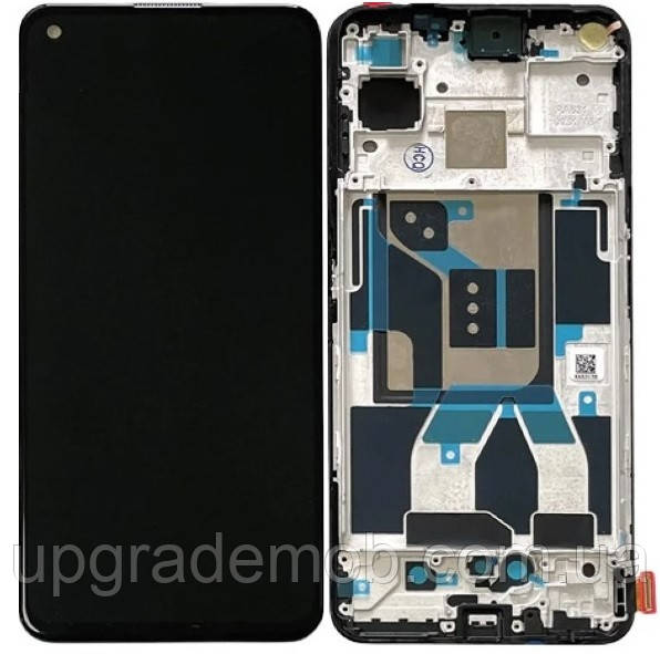 Дисплей модуль тачскрин Realme GT Master Edition /Oppo Reno 5 5G чорний Amoled оригінал з рамкою, фото 1