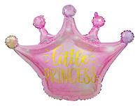 Шар корона розовая Little Princess 70х68 см (Китай) в упаковке