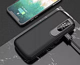 Power bank Портативний зовнішній акумулятор Білий 2USB+LED ліхтар, фото 8