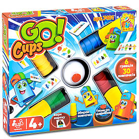 Настільна гра "Go Cups" FUN GAME (24 карти, 30 ковпачків) 7401