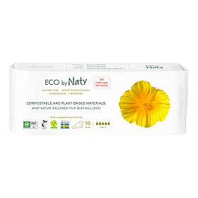 Прокладки жіночі гігієнічні Нічні на 5 крапель ECO BY NATY 10 шт.