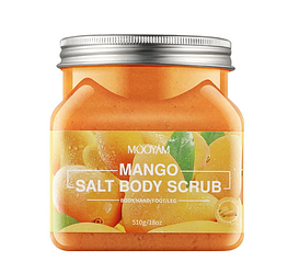 ТЕРМІН ДО 15.06.2024!  Сольовий скраб з манго MOOYAM MANGO SALT BODY SCRUB, 510 g