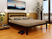 Кровать MebelProff BRIO-1, металлическая кровать с изголовьем, кровать loft