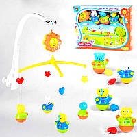 Дитячий мобіль на ліжечко (заводний механізм, карусель, музичний) 6388