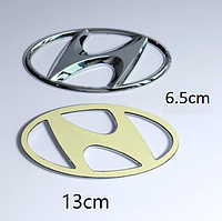 Эмблема значек для Hyundai 130х65 на капот багажник решетку