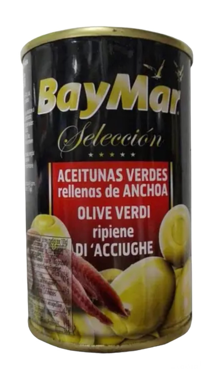 Оливки зелені фаршировані анчоусом BAYMAR 300g