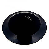 Настінна тарілка декоративна сувенірна кругла з дерева Петриківський ручний розпис СОЛОВЕЙ в КВІТАХ d25см, фото 9