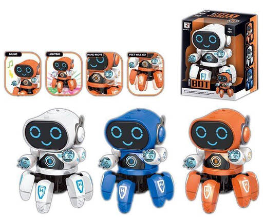 ZR 142-1 Робот іграшка, рухливий, танцює, світиться, грає в коробці, фото 1