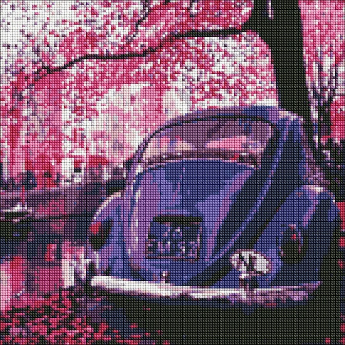 KMAMO7080 Набір з алмазною мозаїкою У ретростилі 40х40см